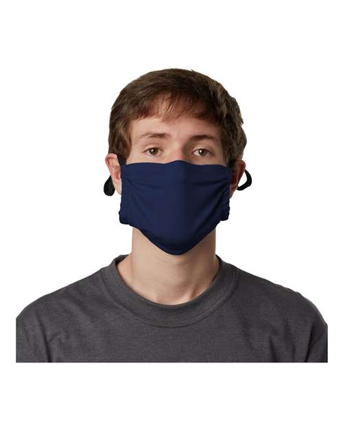 Load image into Gallery viewer, Hanes MKPKCR 2-Ply Cotton Pocket Face Mask - Navy
