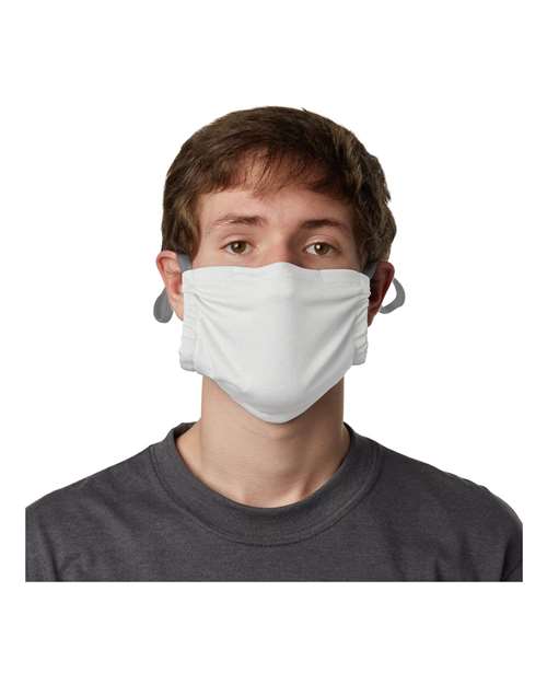 Load image into Gallery viewer, Hanes MKPKCR 2-Ply Cotton Pocket Face Mask - White