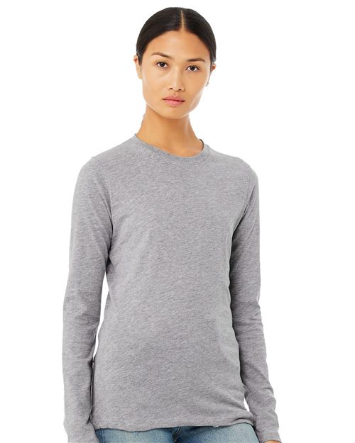 Load image into Gallery viewer, Women’s Jersey Long Sleeve Tee — blank t-shirt for DTF printing
