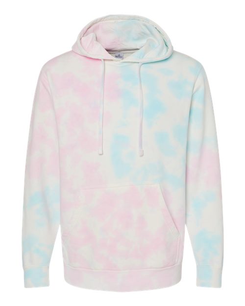 Load image into Gallery viewer, Unisex Midweight Tie-Dyed Hooded Sweatshirt - Tie Dye Cotton Candy