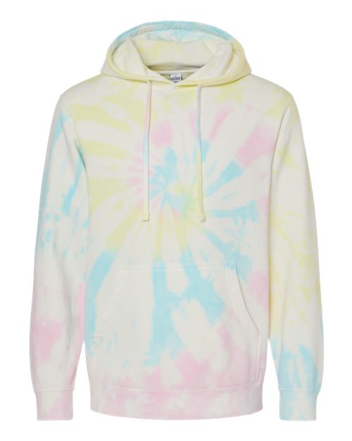 Load image into Gallery viewer, Unisex Midweight Tie-Dyed Hooded Sweatshirt - Tie Dye Sunset Swirl