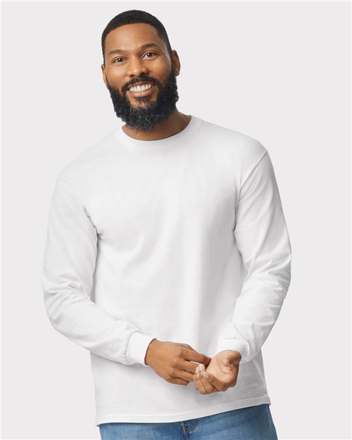 Load image into Gallery viewer, Unisex Heavy Cotton™ Long Sleeve T-Shirt — blank t-shirt for DTF printing