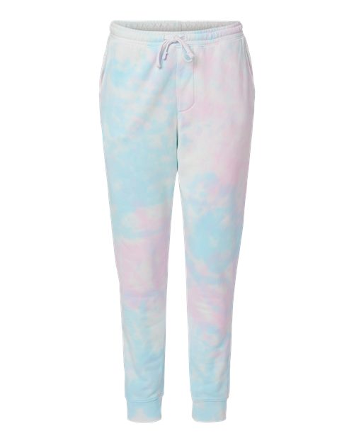 Load image into Gallery viewer, Independent Trading Co. PRM50PTTD Unisex Tie-Dyed Fleece Sweatpants - Tie Dye Cotton Candy