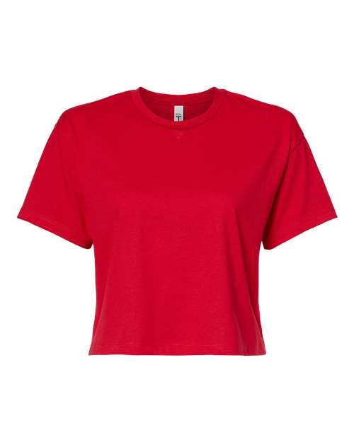 Load image into Gallery viewer, Women's Ideal Crop Top - Red