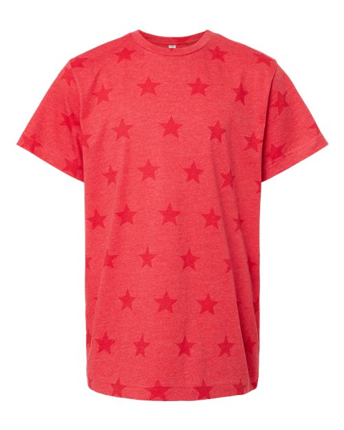 Load image into Gallery viewer, Youth Star Print Tee - Red Star