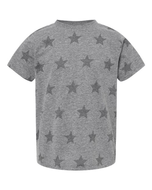 Load image into Gallery viewer, Toddler Star Print Tee - Granite Heather Star