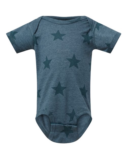 Load image into Gallery viewer, Infant Star Print Bodysuit - Denim Star