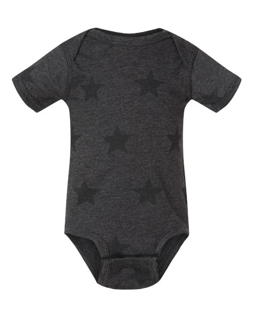 Load image into Gallery viewer, Infant Star Print Bodysuit - Smoke Star