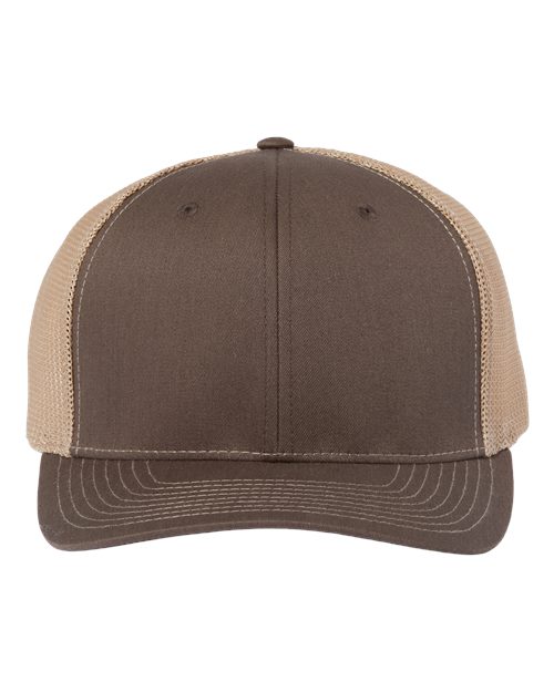Load image into Gallery viewer, Richardson 112PL 112+ R-Flex Adjustable Trucker Cap - Brown/ Khaki