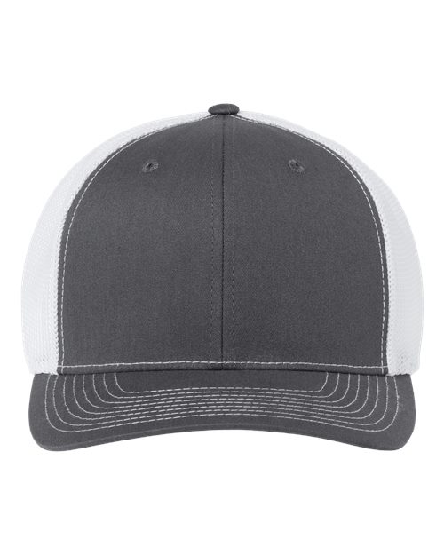 Load image into Gallery viewer, Richardson 112PL 112+ R-Flex Adjustable Trucker Cap - Charcoal/ White