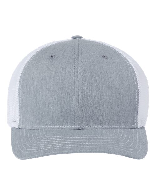 Load image into Gallery viewer, Richardson 112PL 112+ R-Flex Adjustable Trucker Cap - Heather Grey/ White