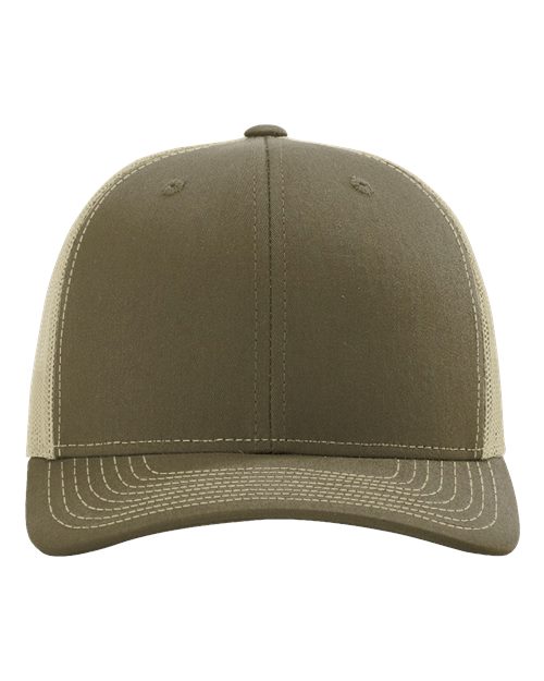 Load image into Gallery viewer, Richardson 112RE Sustainable Trucker Cap - Loden/ Khaki