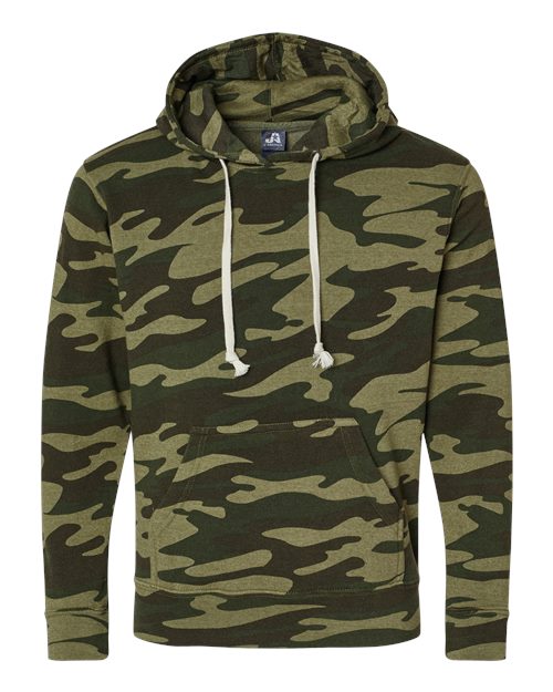 Load image into Gallery viewer, J. America 8871 Men's Triblend Fleece Hooded Sweatshirt - Camo Triblend