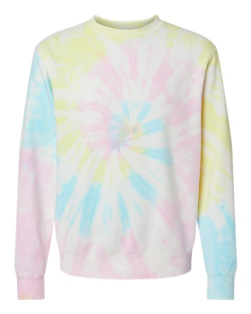 Load image into Gallery viewer, Unisex Midweight Tie-Dyed Crewneck Sweatshirt - Tie Dye Sunset Swirl
