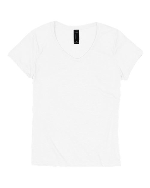 Load image into Gallery viewer, Women's Perfect-T Triblend V-Neck T-Shirt - Eco White