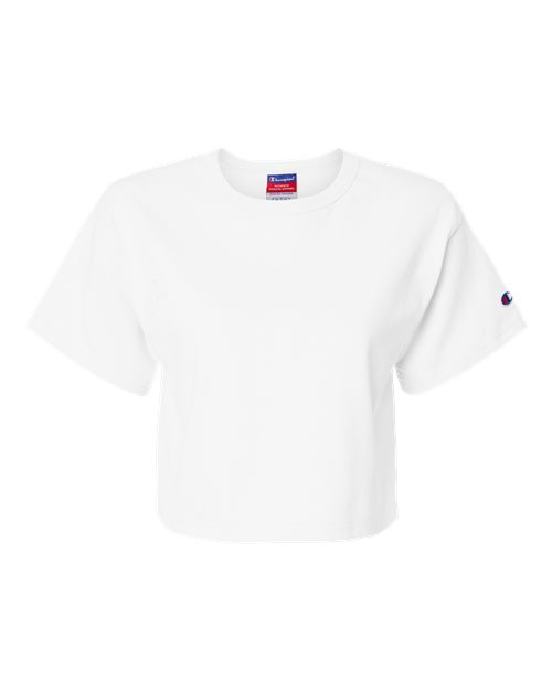 Load image into Gallery viewer, Women's Heritage Jersey Crop T-Shirt - White