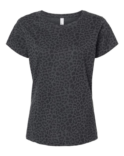 Load image into Gallery viewer, LAT 3516 Women's Fine Jersey Tee - Black Leopard