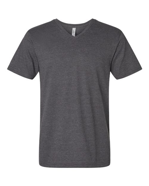 Load image into Gallery viewer, Unisex CVC V-Neck Tee - Heather Charcoal