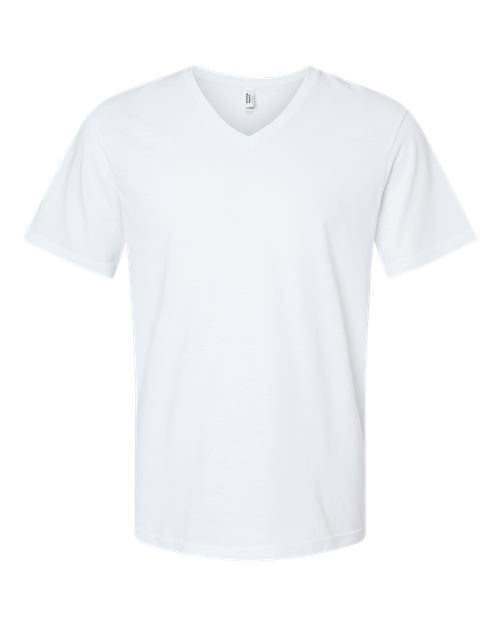 Load image into Gallery viewer, Unisex CVC V-Neck Tee - White