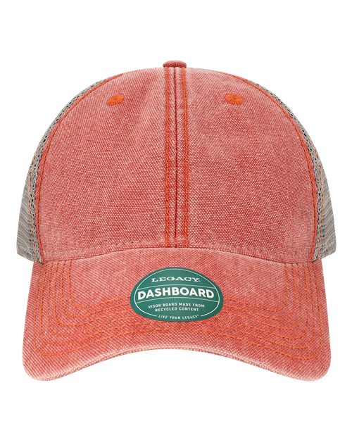 Load image into Gallery viewer, LEGACY DTA Dashboard Trucker Cap - Nantucket Red/ Grey