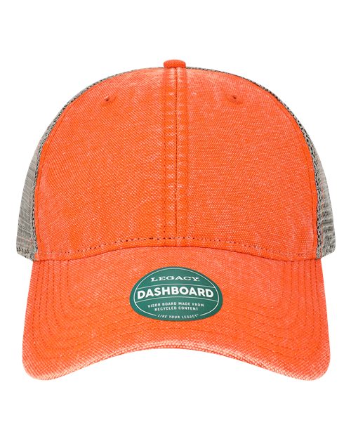 Load image into Gallery viewer, LEGACY DTA Dashboard Trucker Cap - Orange/ Grey