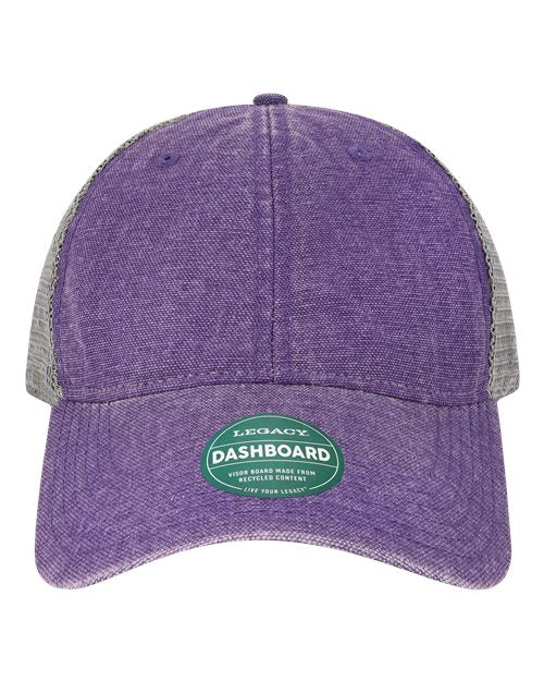 Load image into Gallery viewer, LEGACY DTA Dashboard Trucker Cap - Purple/ Grey