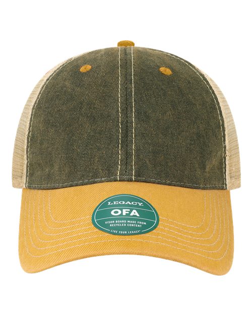 Load image into Gallery viewer, LEGACY OFA Old Favorite Trucker Cap - Black/ Yellow/ Khaki