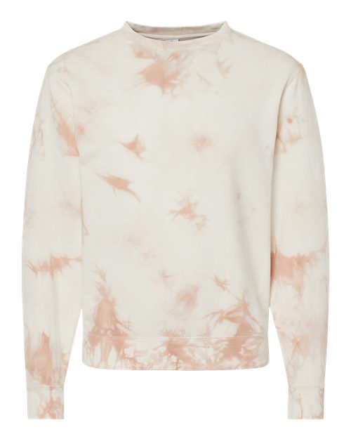 Load image into Gallery viewer, Unisex Midweight Tie-Dyed Crewneck Sweatshirt - Tie Dye Dusty Pink