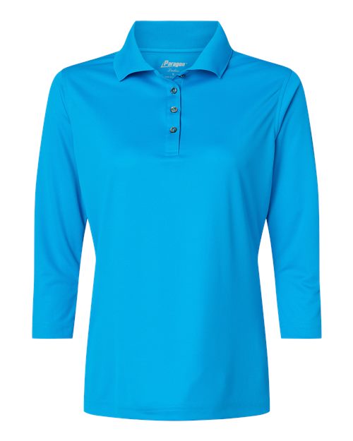 Load image into Gallery viewer, Paragon 120 Women's Lady Palm Three-Quarter Sleeve Polo - Turquoise