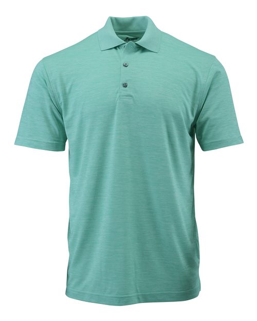 Load image into Gallery viewer, Paragon 130 Men's Dakota Striated Heather Polo - Surf Green Heather