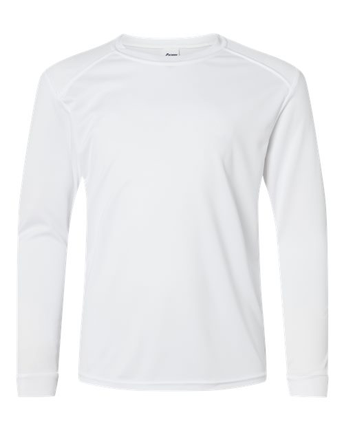 Load image into Gallery viewer, Paragon 218Y Youth Long Islander Performance Long Sleeve T-Shirt - White