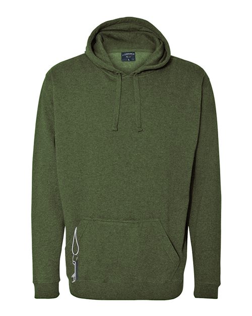 Load image into Gallery viewer, J. America 8815 Men's Tailgate Hooded Sweatshirt - Olive