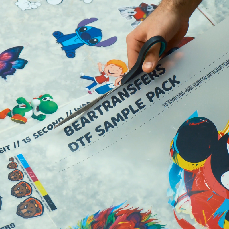 Load image into Gallery viewer, DTF Transfers & UV DTF 3D Stickers Sample Pack — product photo 3