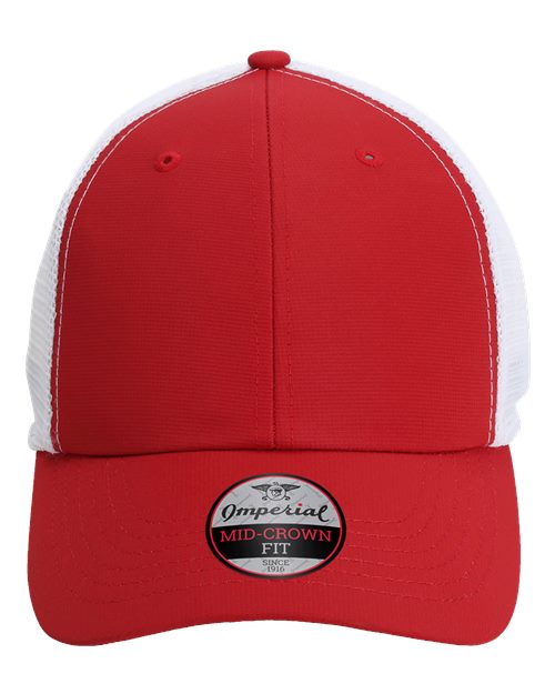 Load image into Gallery viewer, Imperial X210SM The Original Sport Mesh Cap - Cardinal/ White
