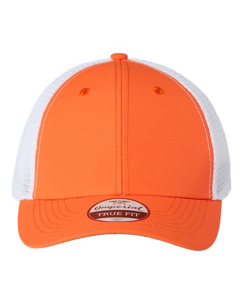 Load image into Gallery viewer, Imperial X210SM The Original Sport Mesh Cap - Orange/ White
