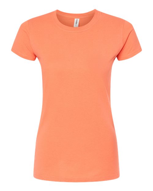 Women's Fine Jersey Slim Fit T-Shirt - Coral