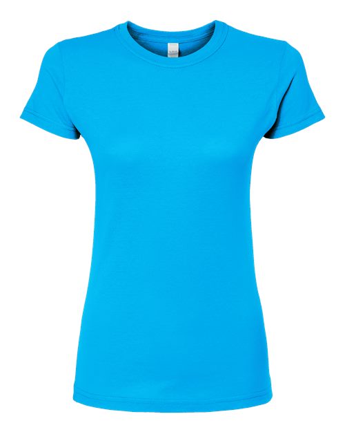 Load image into Gallery viewer, Women's Fine Jersey Slim Fit T-Shirt - Turquoise
