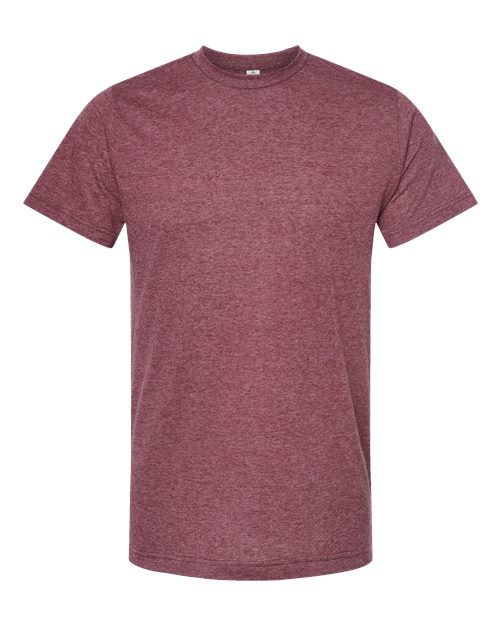 Load image into Gallery viewer, Unisex Poly-Rich T-Shirt - Heather Burgundy
