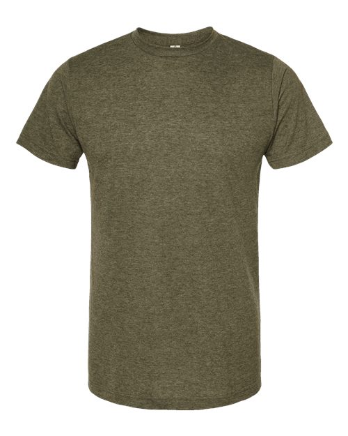 Load image into Gallery viewer, Unisex Poly-Rich T-Shirt - Heather Military Green
