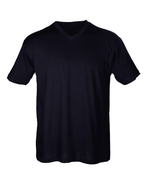 Men's Fine Jersey V-Neck T-Shirt - Black