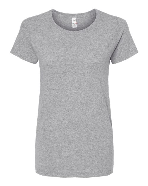 M&O 4810 Women's Gold Soft Touch T-Shirt - Athletic Grey