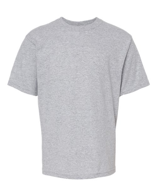 M&O 4850 Youth Gold Soft Touch T-Shirt - Athletic Grey