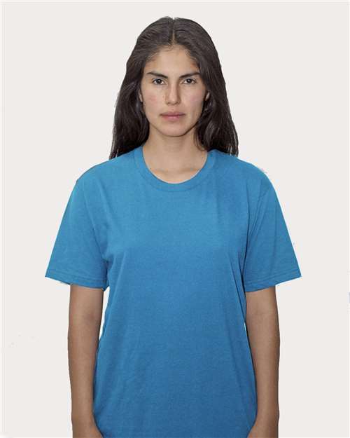 Los Angeles Apparel 20001 Unisex USA-Made Fine Jersey T-Shirt - Teal
