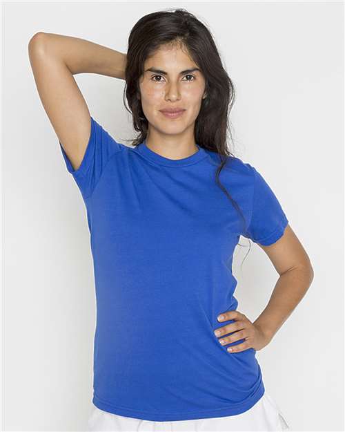 Los Angeles Apparel 21002 Women's USA-Made Fine Jersey T-Shirt - Royal