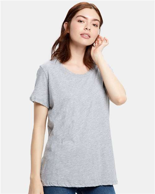 Load image into Gallery viewer, US Blanks US115 Women's Loose Fit Boyfriend Tee - Heather Grey
