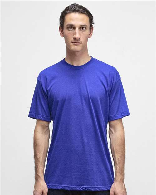 Load image into Gallery viewer, Los Angeles Apparel FF01 Unisex USA-Made 50/50 Poly/Cotton T-Shirt - Lapis
