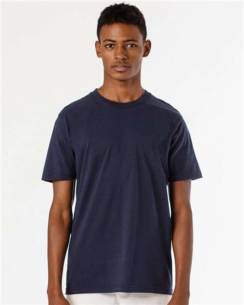 Load image into Gallery viewer, Los Angeles Apparel FF01 Unisex USA-Made 50/50 Poly/Cotton T-Shirt - Navy
