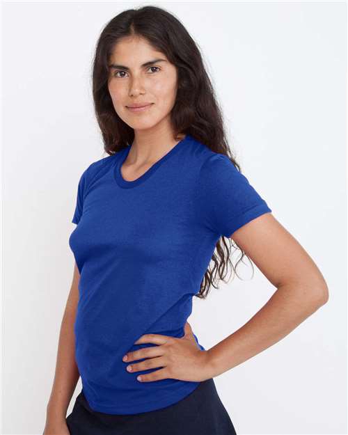 Los Angeles Apparel FF3001 Women's USA-Made 50/50 T-Shirt - Lapis