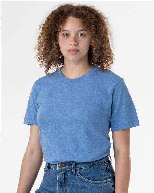 Los Angeles Apparel TR01 Unisex USA-Made Triblend T-Shirt - Athletic Blue