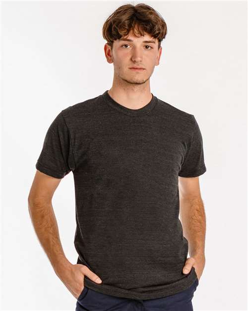Los Angeles Apparel TR01 Unisex USA-Made Triblend T-Shirt - Tri-Black